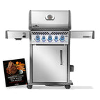 Napoleon Rogue PRO-S 425 Gas BBQ with free Barbecue Food From Round the World cookbook