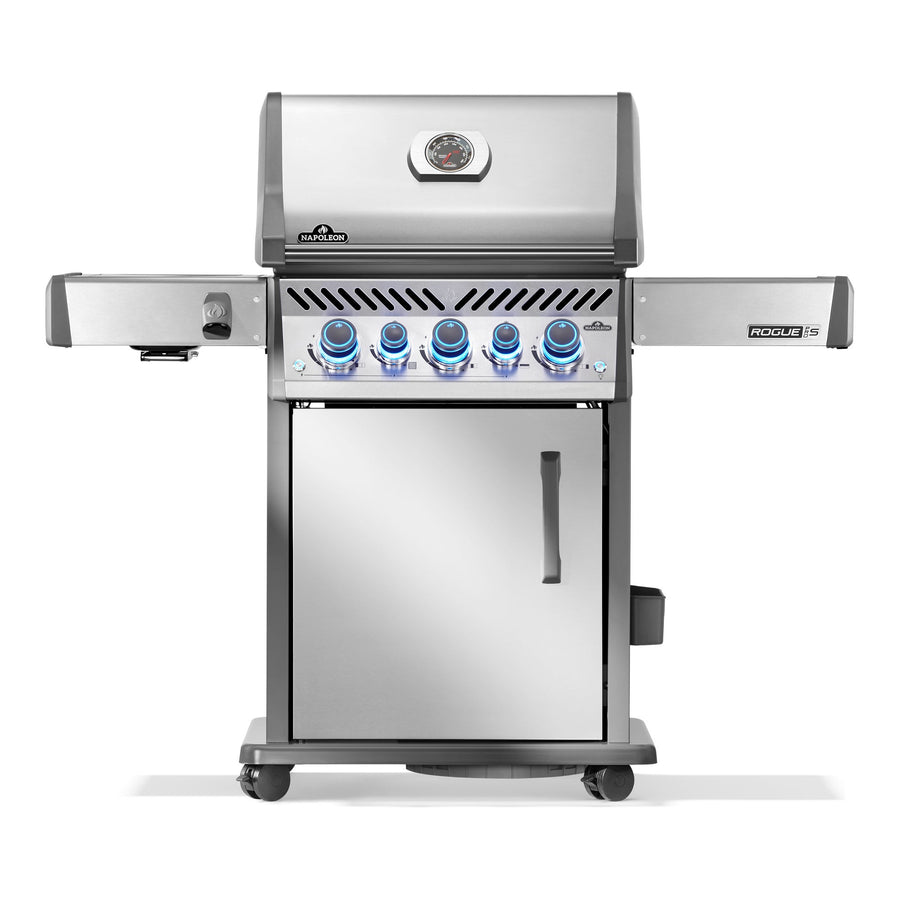 Napoleon Rogue PRO-S 425 Gas BBQ in stainless steel, front view