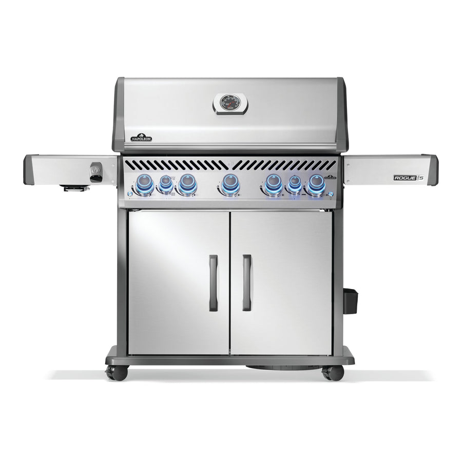 Napoleon Rogue PRO-S 625 Gas BBQ in stainless steel, front view