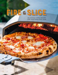 Fire & Slice pizza oven cookbook, book cover
