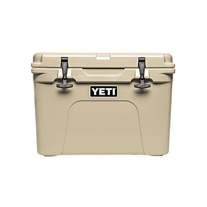 YETI Tundra 35 Cool Box in Tan, front view